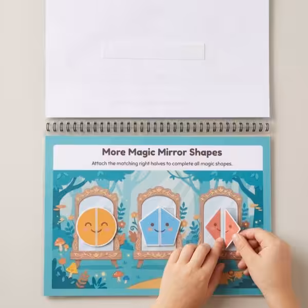 geometry busy book | shapes & symmetry activity binder