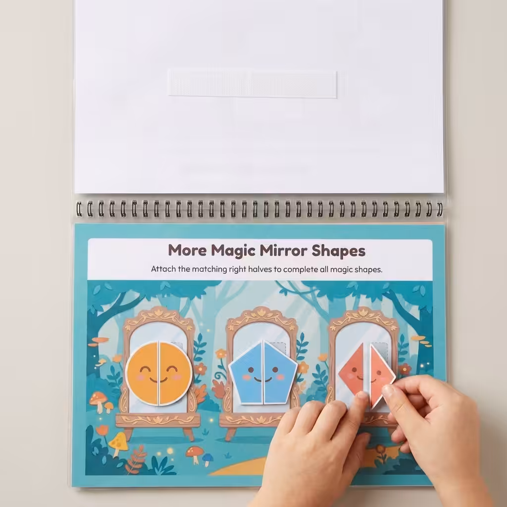 geometry busy book | shapes & symmetry activity binder