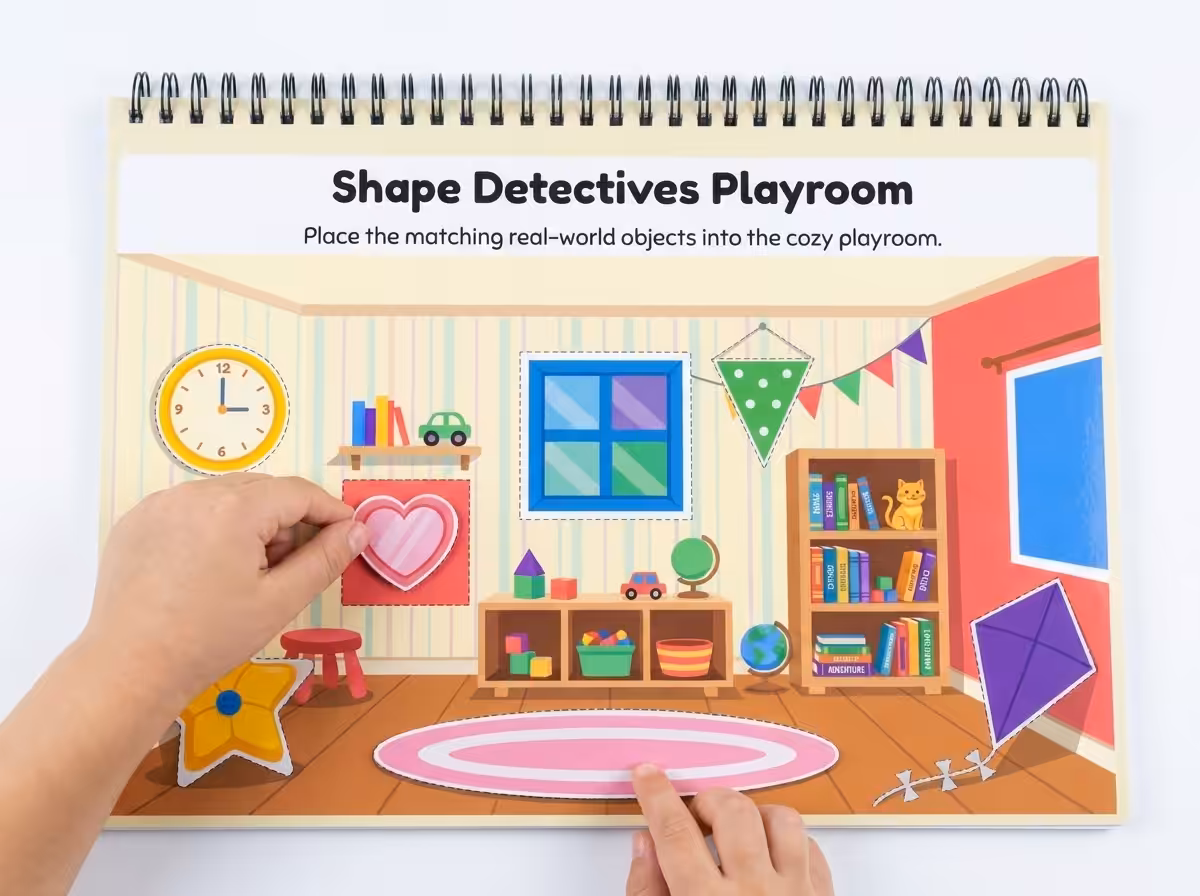 geometry busy book | shapes & symmetry activity binder