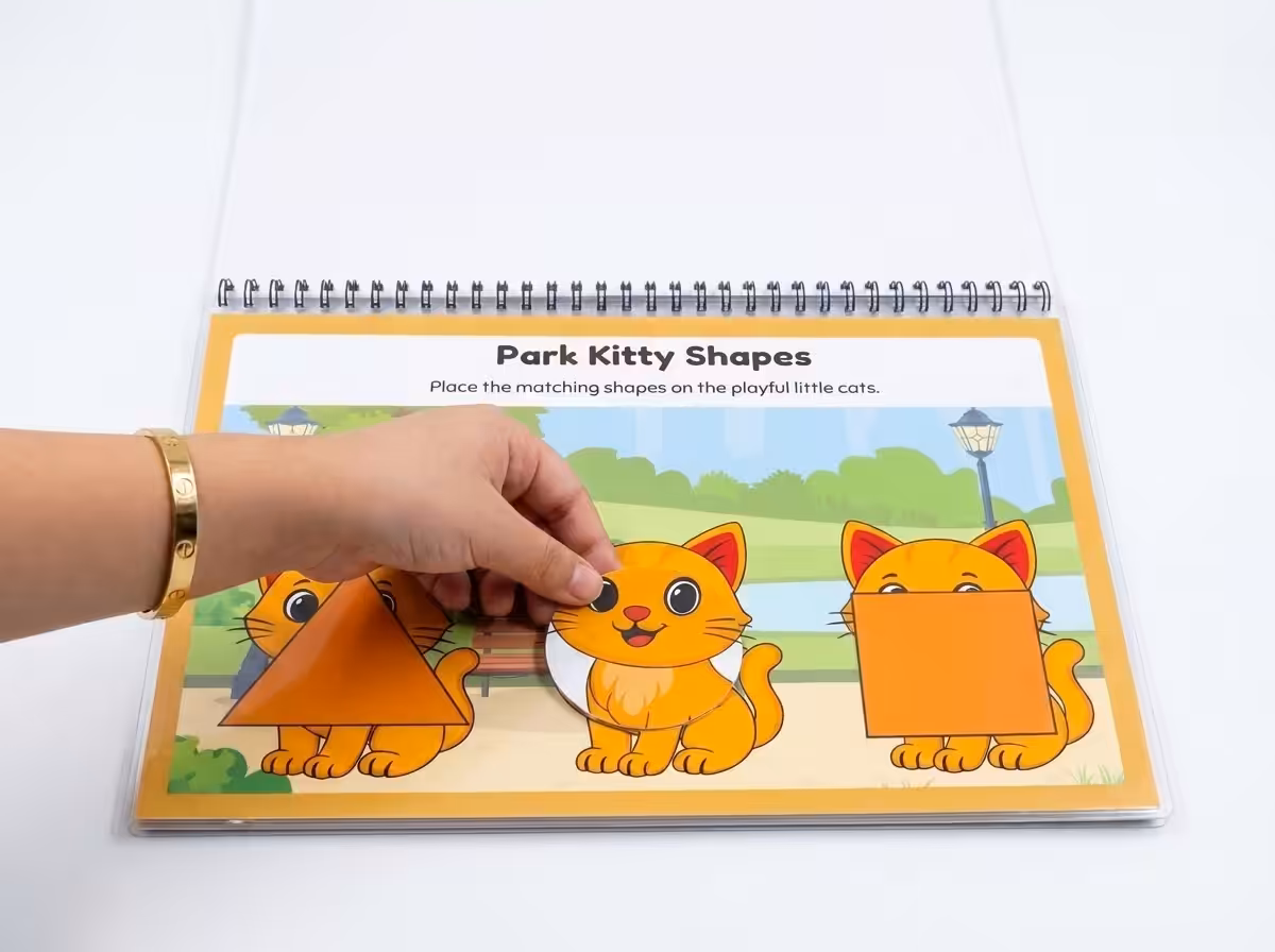 geometry busy book | shapes & symmetry activity binder