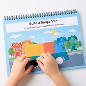 geometry busy book | shapes & symmetry activity binder