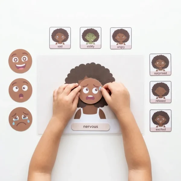 emotion face builder pdf | feelings & sel activity for kids