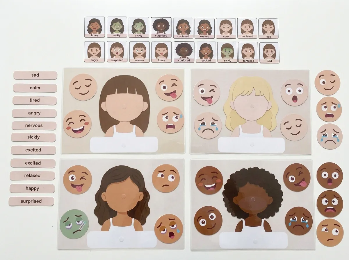 emotion face builder pdf | feelings & sel activity for kids