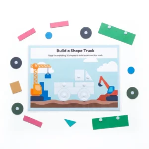 shape truck builder — free printable toddler shape activity