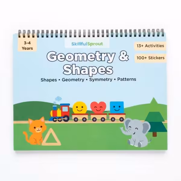geometry busy book | shapes & symmetry activity binder