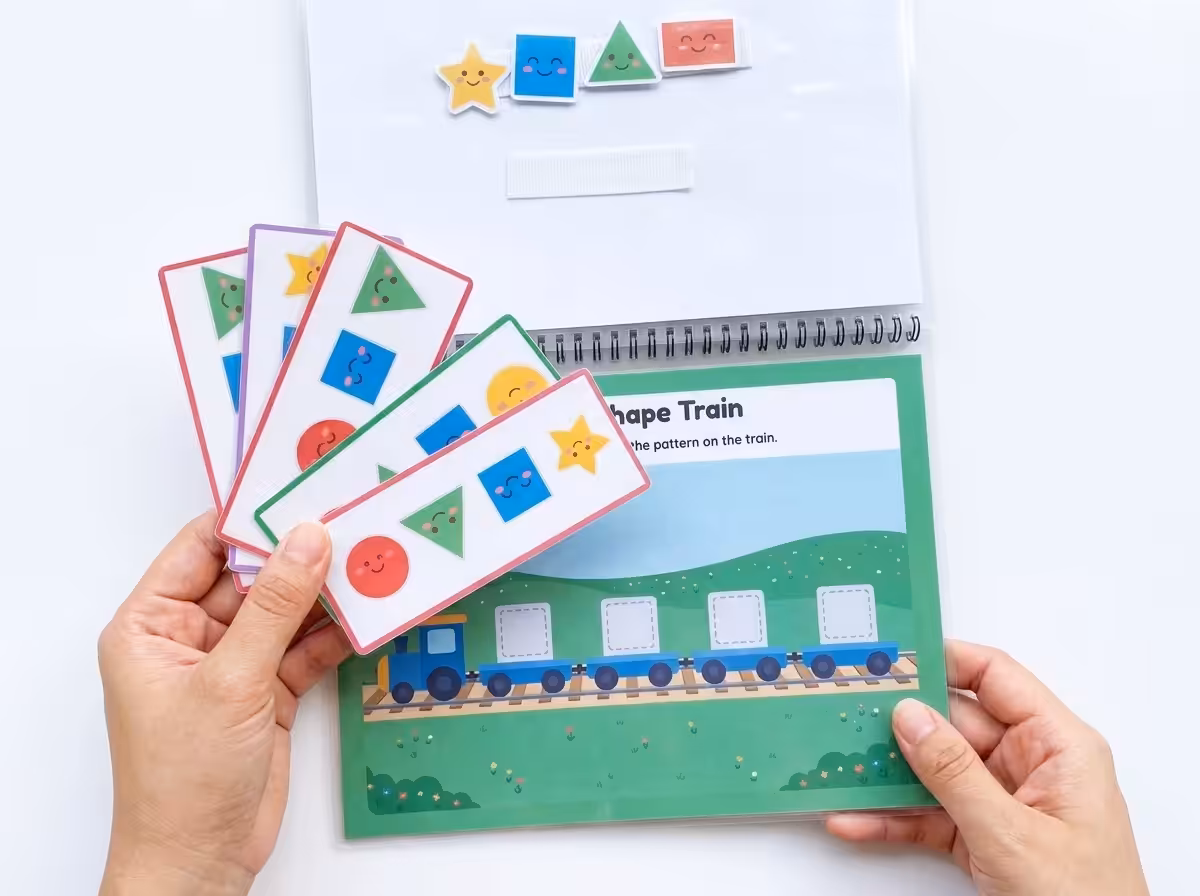 geometry busy book | shapes & symmetry activity binder